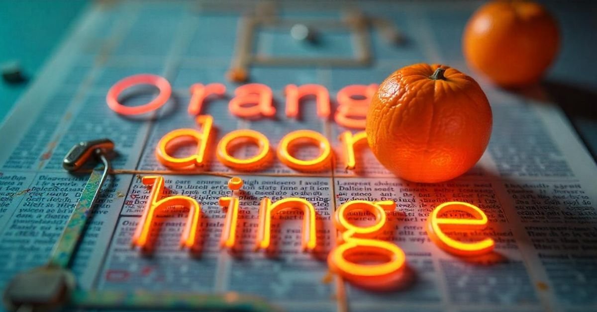 Orange Door Hinge